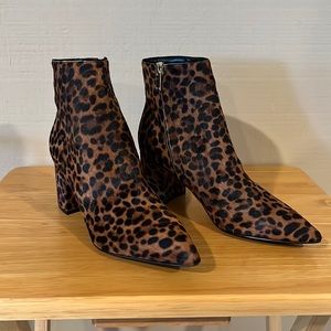 NIB Marc Fisher pony hair boots. Animal print 7M